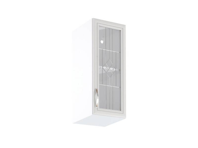 ROYAL24_MARKT Glashängeschrank - Stilvolle Präsentation Ihrer Küchenutensilien. (Hängeschränke, 1-St., Premium - Sycylia G30S) Feinste Stoffe - Aktuelles Design - Exzellent von ROYAL24_MARKT