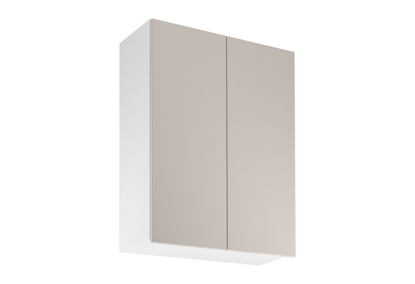 ROYAL24_MARKT Hängeschrank - Praktische Höhe für leichten Zugriff. (Küche Hängeschrank, 1-St., Premium - Sorento Weiß Beige - G80) Edles Design - Top Material - Hochwertig. von ROYAL24_MARKT