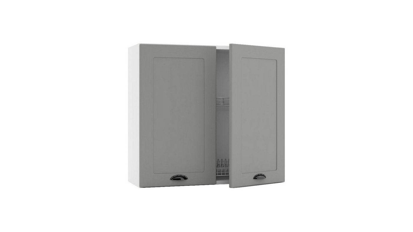 ROYAL24_MARKT Hängeschrank - W80SU(S1500/114) - ADELE - mit Geschirrtrockner (HängeschranK, 1-St., Premium - ADELE) Edles Material - Zeitlos - Elegant von ROYAL24_MARKT