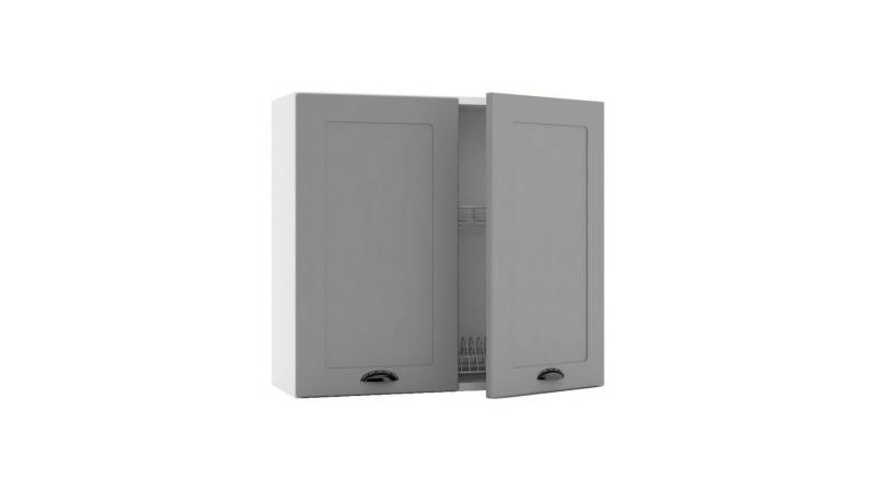 ROYAL24_MARKT Hängeschrank - W80SU(S1500/114) - ADELE - mit Geschirrtrockner (HängeschranK, 1-St., Premium - ADELE) Edles Material - Zeitlos - Elegant von ROYAL24_MARKT