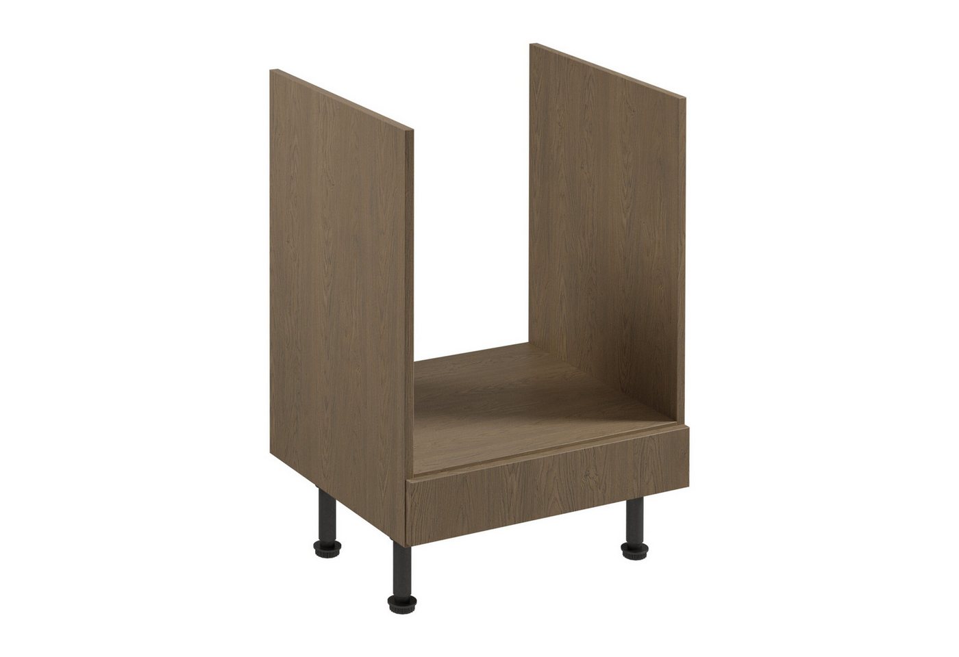 ROYAL24_MARKT Herdumbauschrank - Perfekt für den modernen Herd integriert. (Küche Herdumbauschrank, 1-St., Premium - Sorento Dunkle Eiche - D60ZK) Edle Materialien - Stilvolles Design - Hohe Qualität. von ROYAL24_MARKT