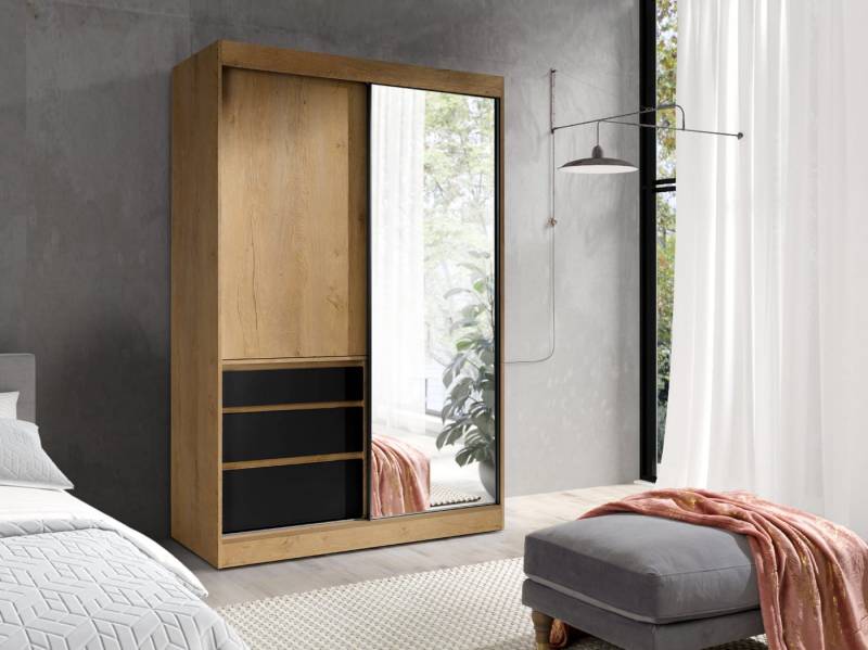ROYAL24_MARKT Kleiderschrank - Eine warme Note um Ihr Schlafzimmer zu organisieren (Kleiderschrank, 1-St., Premium - Rico) Modernes Erscheinungsbild - Feinste Materialien. von ROYAL24_MARKT