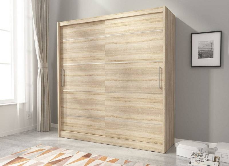 ROYAL24_MARKT Kleiderschrank - Luxuriöses Design für Ihre Kleidung. (Kleiderschrank, 1-St., Premium -OLA ALUMINIUM 200) Premium Materialien - Elegantes Design - Exzellent von ROYAL24_MARKT
