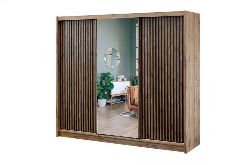 ROYAL24_MARKT Kleiderschrank - mit modernem Schiebetürsystem. (Kleiderschrank, 1-St., Premium - London) Premium – Luxuriös – Elegant von ROYAL24_MARKT