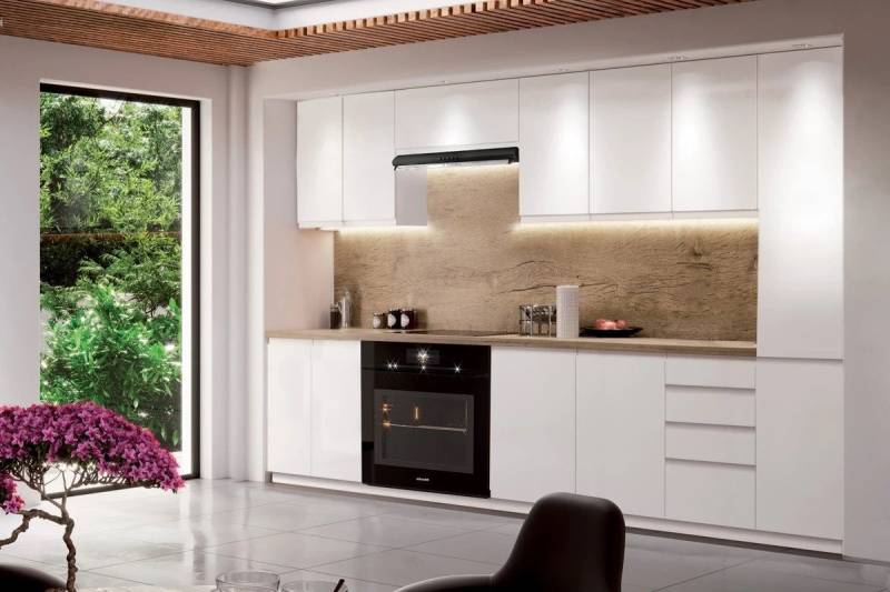 ROYAL24_MARKT Küchenzeile K30-G280 - Aspen - Stilvoller Raum mit innovativen Lösungen, (Komplett Set), Zeitlos - Exklusiv - Top Qualität. von ROYAL24_MARKT