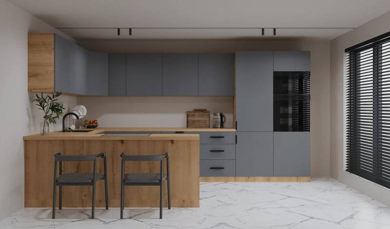 ROYAL24_MARKT Küchenzeile - K106-G860 - Langen - Design für höchste Ansprüche, (Komplett Set), Beste Güte - Innovativ - Modern. von ROYAL24_MARKT