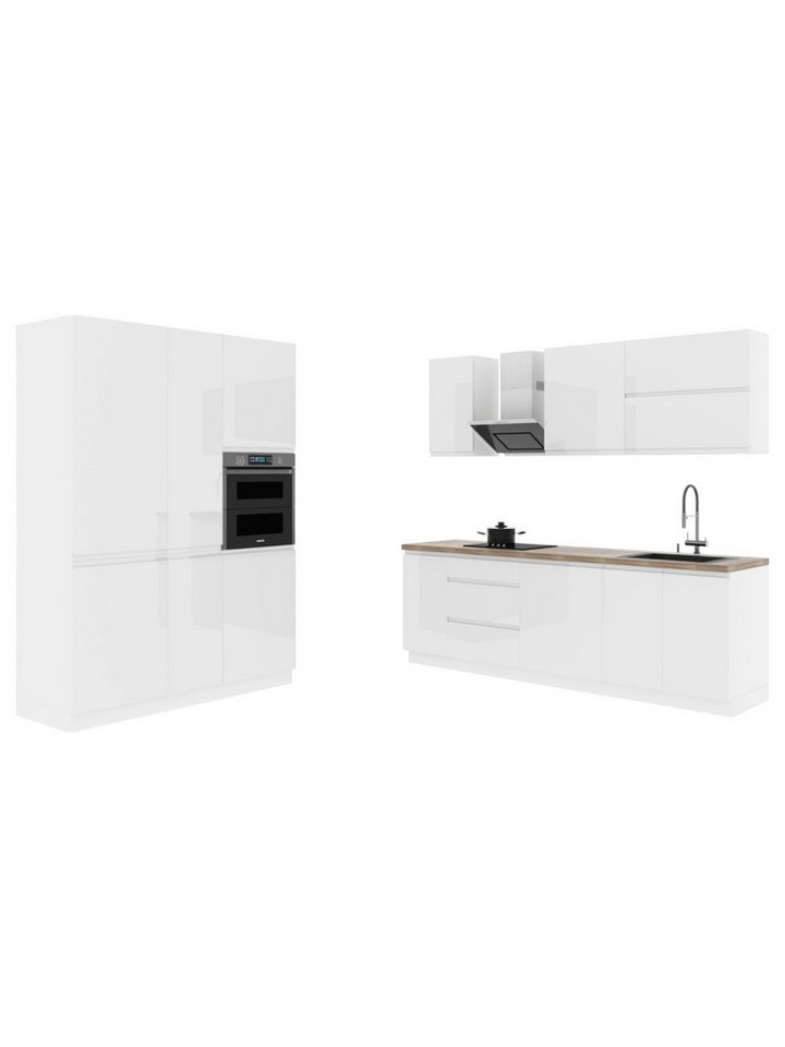 ROYAL24_MARKT Küchenzeile K65-G400 - Aspen - Zeitloses Design für jede Kücheneinrichtung, (Komplett Set), Feinste Qualität - Modern - Zeitlos. von ROYAL24_MARKT