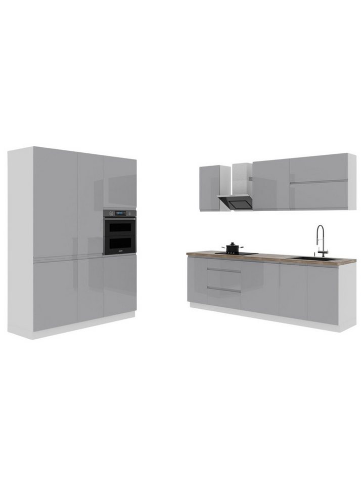 ROYAL24_MARKT Küchenzeile K65-G400 - Aspen - Zeitloses Design für jede Kücheneinrichtung, (Komplett Set), Feinste Qualität - Modern - Zeitlos. von ROYAL24_MARKT