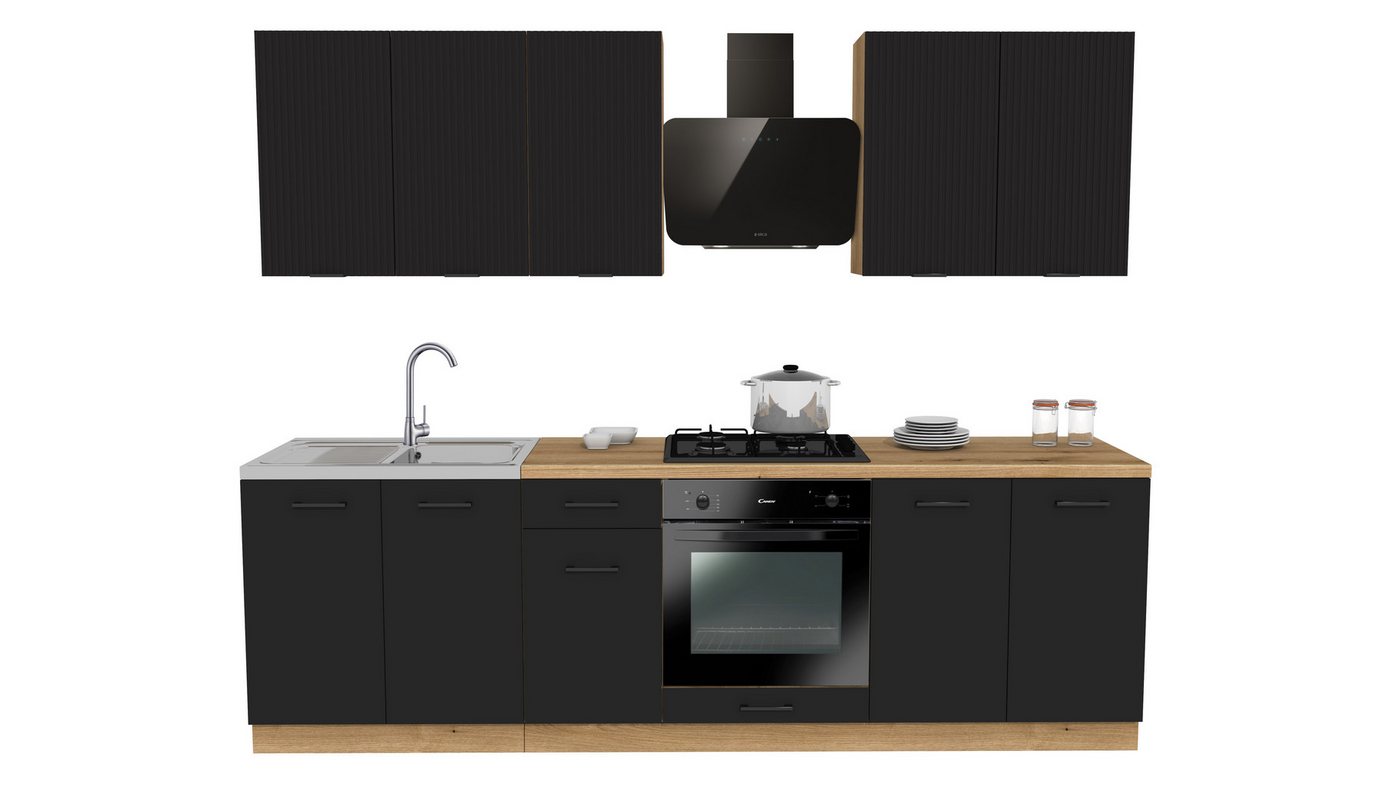 ROYAL24_MARKT Küchenzeile - SIMPLY Z8 260 cm - Smarte Küchen Lösung, (Komplett Set), Beste Güte - Innovativ - Modern von ROYAL24_MARKT