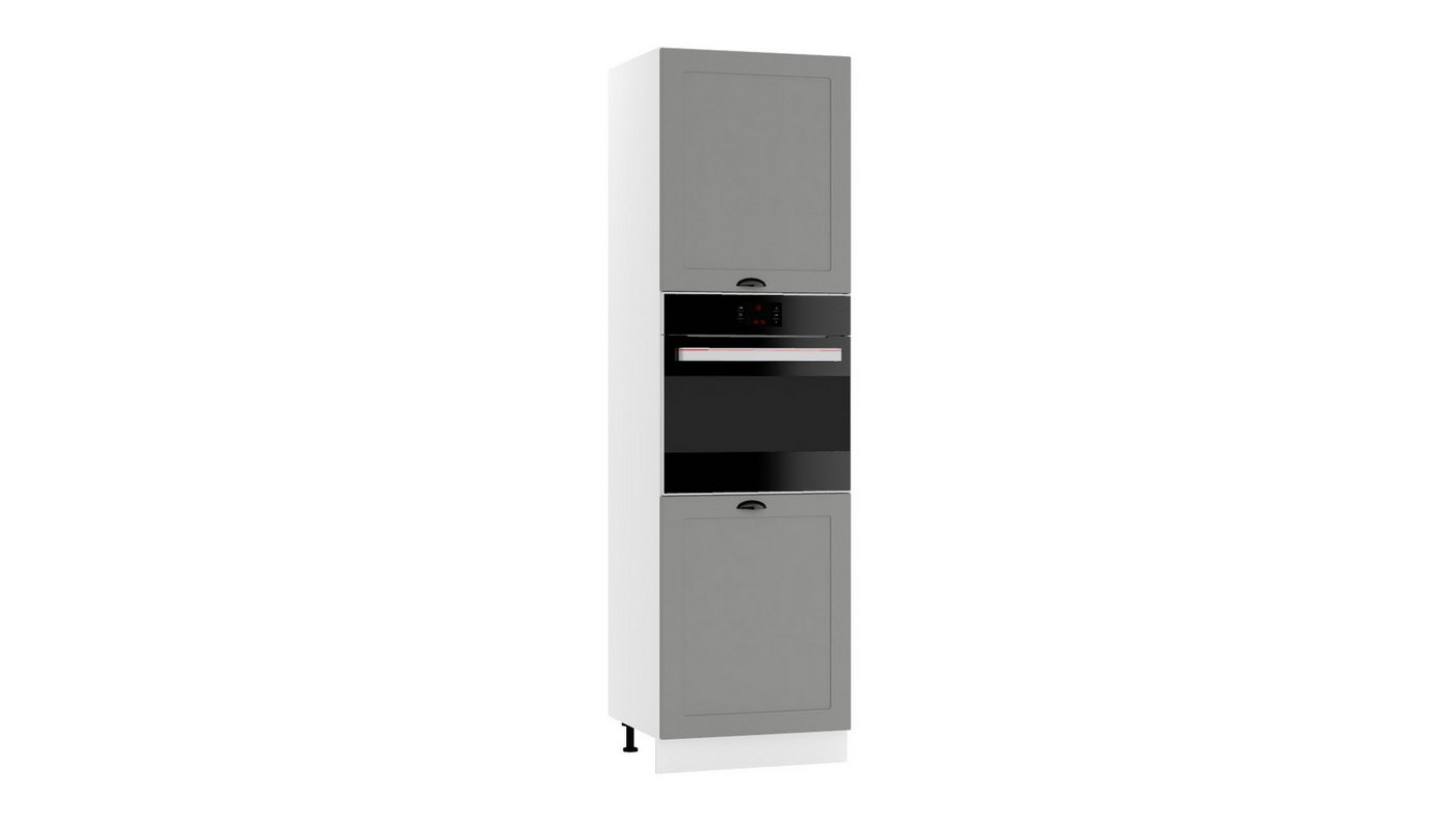 ROYAL24_MARKT Mikrowellenumbauschrank - D60PK MVP/L (S1500/10) - ADELE - Stilvolles Küchenelement (D60PK MV/2133 P/L, 1-St., Premium - ADELE) Top Stoffe - Exklusiv - Hochwertig von ROYAL24_MARKT