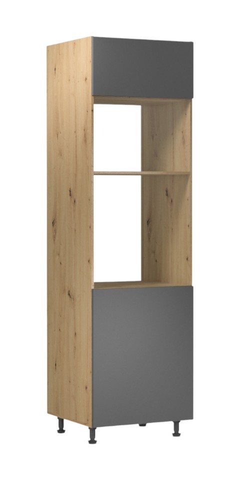 ROYAL24_MARKT Backofenumbauschrank - Effiziente Integration Ihrer Mikrowelle (Mikrowellenumbauschrank, 1-St., Langen D60PM) Beste Güte - Innovatives Design - Modern. von ROYAL24_MARKT