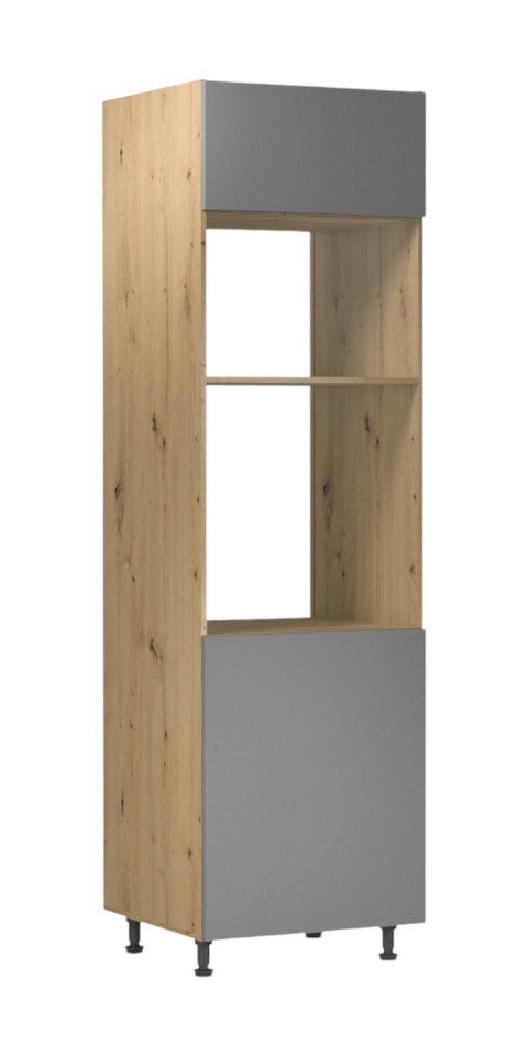 ROYAL24_MARKT Backofenumbauschrank - Effiziente Integration Ihrer Mikrowelle (Mikrowellenumbauschrank, 1-St., Langen D60PM) Beste Güte - Innovatives Design - Modern. von ROYAL24_MARKT