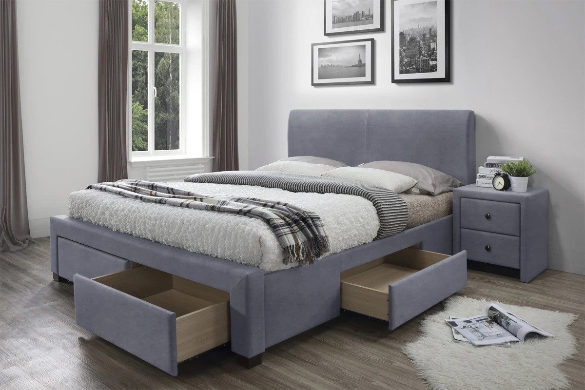 ROYAL24_MARKT Polsterbett - Komfortables Polsterbett mit Stauraum (Bett, 6-tlg., Premium -Modena), Feinste Materialien - Modernes Flair - Luxus pur. von ROYAL24_MARKT