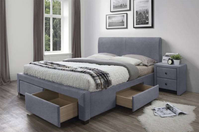 ROYAL24_MARKT Polsterbett - Komfortables Polsterbett mit Stauraum (Bett, 6-tlg., Premium -Modena), Feinste Materialien - Modernes Flair - Luxus pur. von ROYAL24_MARKT