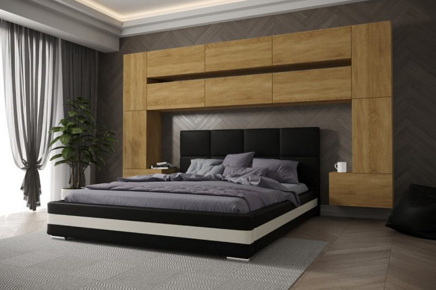 ROYAL24_MARKT Schlafzimmer-Set - Komfort und Stil in einem Raum, (Komplett Set, 12-St., Premium - Panama 7), Stilvolle Einrichtung - Eleganz in jedem Raum. von ROYAL24_MARKT