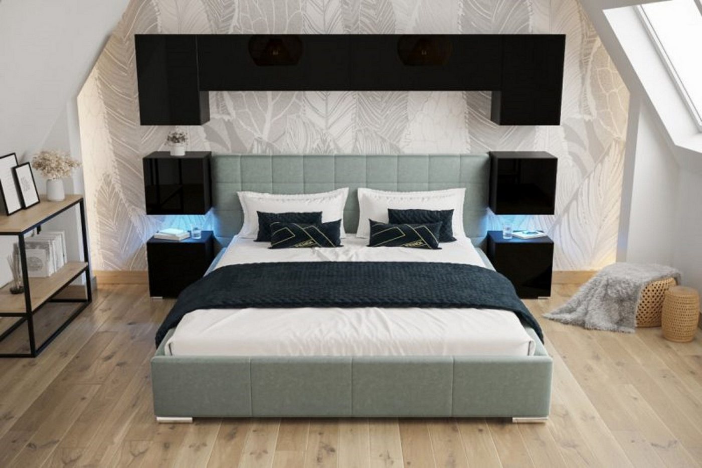 ROYAL24_MARKT Schlafzimmer-Set - Bett mit Panama Schränken, (Komplett Set, 8-St., Premium - Panama 13), Unverwechselbar, das Ihren guten Geschmack widerspiegelt. von ROYAL24_MARKT