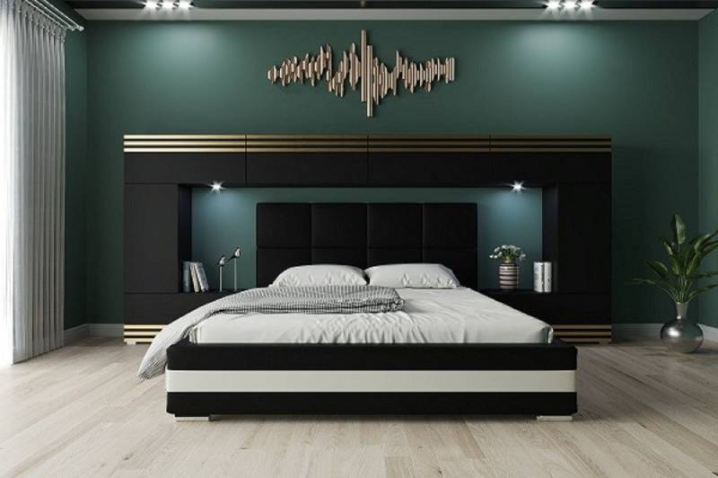 ROYAL24_MARKT Schlafzimmer-Set - Bett mit Panama Schränken, (Komplett Set, 8-St., Neues Modell - Panama 6), Nachhaltiger Ansatz - Inspiriert Kreativität von ROYAL24_MARKT
