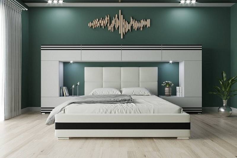 ROYAL24_MARKT Schlafzimmer-Set - Bett mit Panama Schränken, (Komplett Set, 8-St., Neues Modell - Panama 6), Nachhaltiger Ansatz - Inspiriert Kreativität von ROYAL24_MARKT