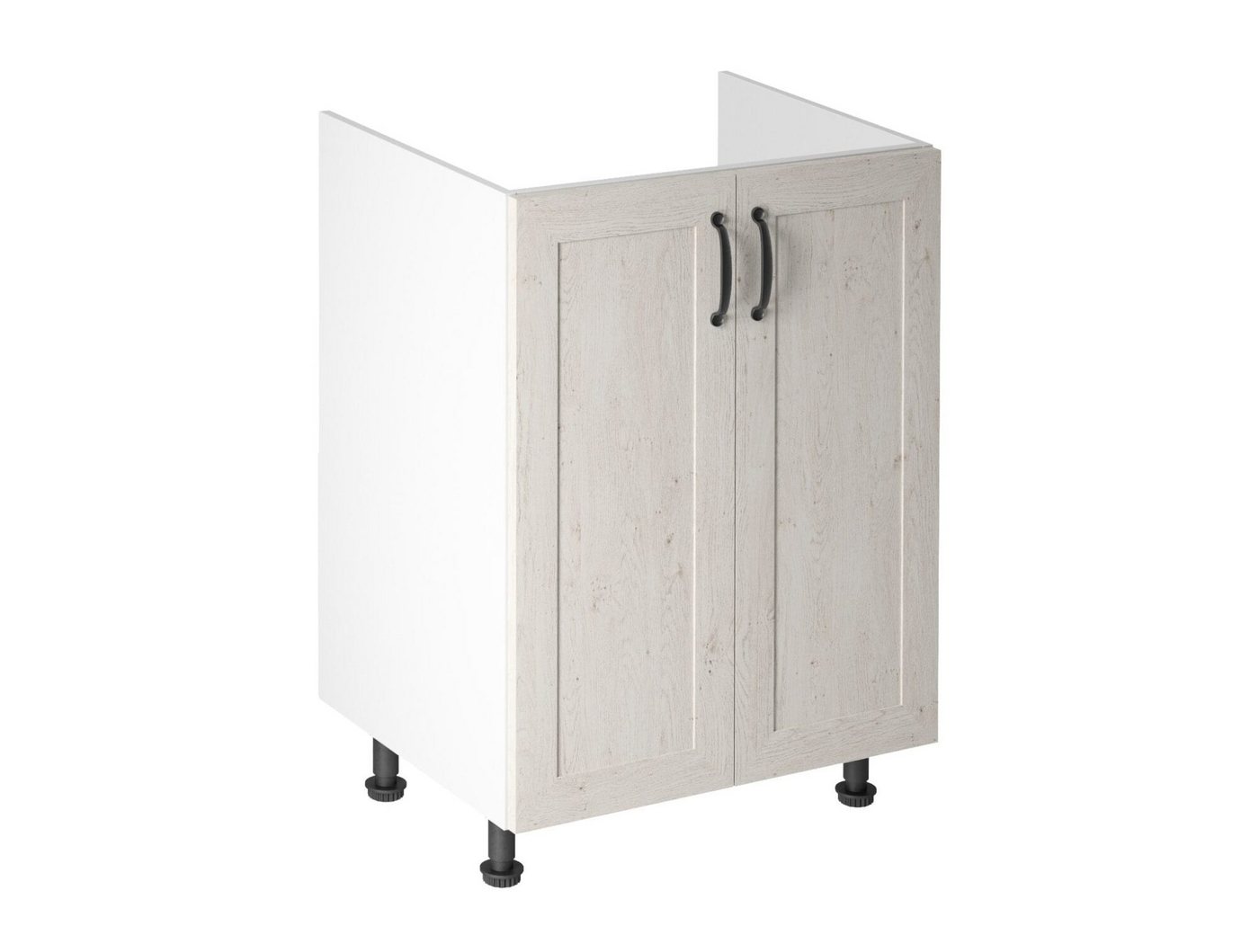 ROYAL24_MARKT Spülenunterschrank - Fester Unterschrank mit 2 Türen zur einfachen Montage (Küche Spülenunter, 1-St., Royal - D60Z) Premium – Luxuriös – Elegant. von ROYAL24_MARKT