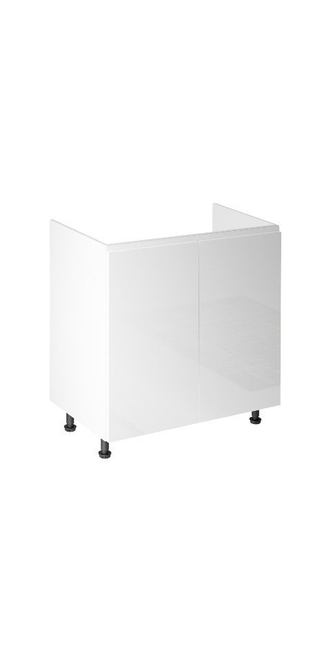 ROYAL24_MARKT Spülenunterschrank - Fließendes Design, das Ordnung und Frische in Ihre Küche bringt (Unterschrank, 1-St., Aspen - D80Z) Top Materialien - Zeitloser Stil - Beste Verarbeitung. von ROYAL24_MARKT