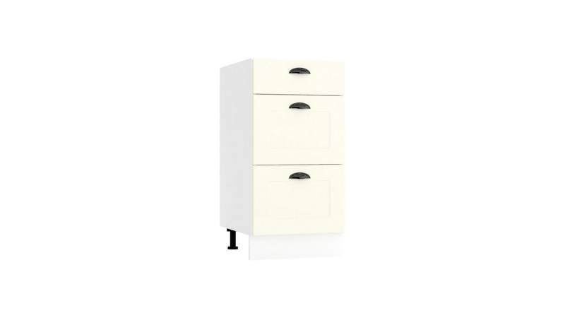ROYAL24_MARKT Unterschrank - D40S3 (S1500/5) - ADELE - 3 Schubladen für Organisation (Küchen Unterschrank, 1-St., Premium - ADELE) Top Qualität - Modernes Design - Feinste Materialien von ROYAL24_MARKT