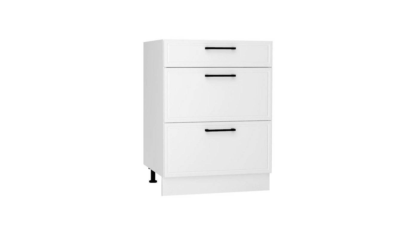 ROYAL24_MARKT Unterschrank -D60S3 (S1800/27) - EMILY - 3 Schubladen für effiziente Organisation (Küchen Unterschrank, 1-St., Premium - EMILY) Beste Güte - Innovativ - Modern von ROYAL24_MARKT