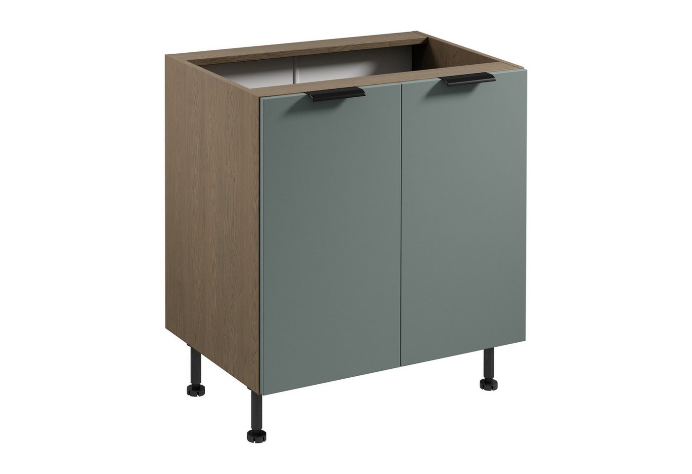 ROYAL24_MARKT Unterschrank - Effiziente Nutzung des verfügbaren Raums. (Küche Unterschrank, 1-St., Premium - Sorento Grün - D80) Edles Design - Top Material - Hochwertig. von ROYAL24_MARKT