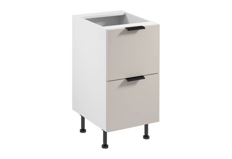 ROYAL24_MARKT Unterschrank - Funktionalität trifft modernes Design. (Küche Unterschrank, 1-St., Sorento Weiß Beige - D45S2 AX) Beste Güte - Innovativ - Modern. von ROYAL24_MARKT