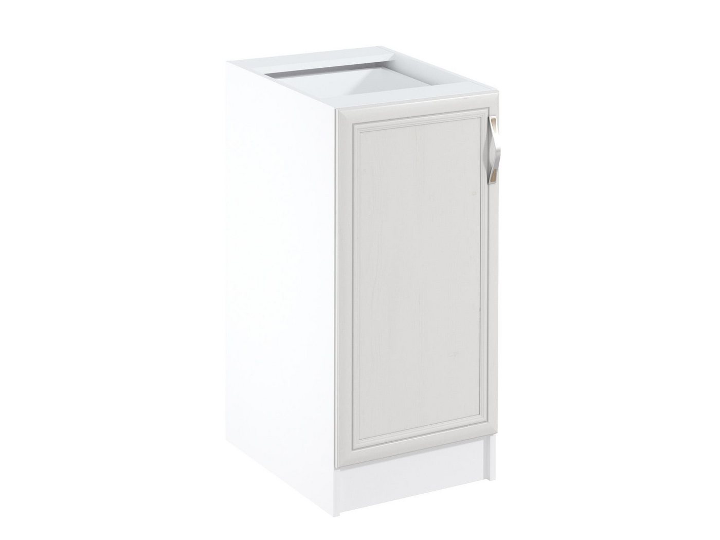 ROYAL24_MARKT Unterschrank - Funktionalität und Stil in einem (Unterschränk, 1-St., Premium - Sycylia Weiß D40) Premium Stoffe - Modernes Aussehen - Erstklassig. von ROYAL24_MARKT