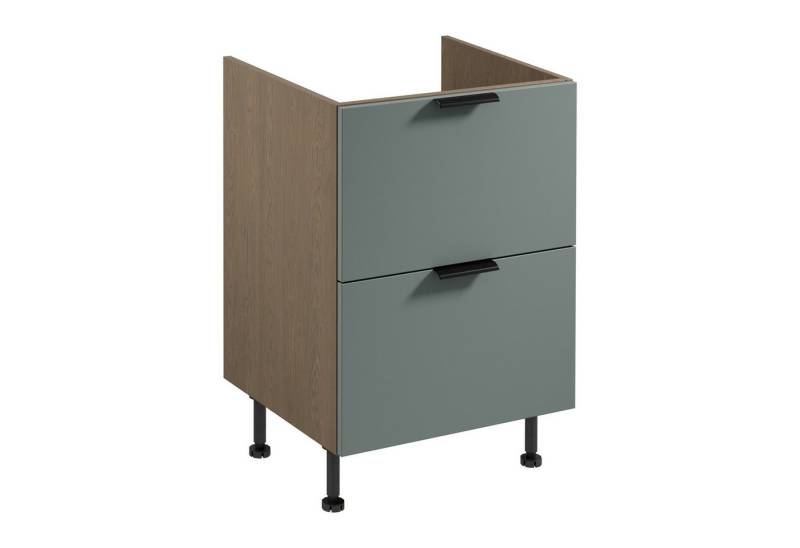 ROYAL24_MARKT Unterschrank - Maximale Raumnutzung mit Stil. (Küche Unterschrank, 1-St., Sorento Grün - D60IN AX) Premium - Modern - Exzellent. von ROYAL24_MARKT