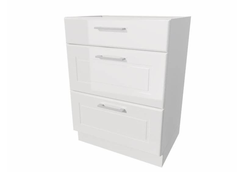 ROYAL24_MARKT Unterschrank - NATALIA - Geräumig & Vielseitig (Küchen Unterschrank, 1-St., Premium - NATALIA D60S3) Edles Design - Top Material - Hochwertig von ROYAL24_MARKT