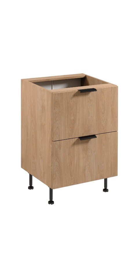 ROYAL24_MARKT Unterschrank - Nutzt jeden Raum optimal und sorgt für mehr Stauraum. (Küche Unterschrank, 1-St., Sorento - D60S2 AX) Hochwertig - Modern - Exklusiv. von ROYAL24_MARKT