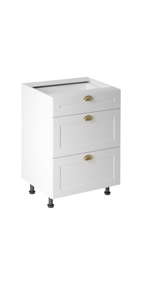 ROYAL24_MARKT Unterschrank - Optimaler Stauraum für Ihre Küchenutensilien (Unterschrank, 1-St., Linea - D60S3) Beste Güte - Innovativ - Modern von ROYAL24_MARKT