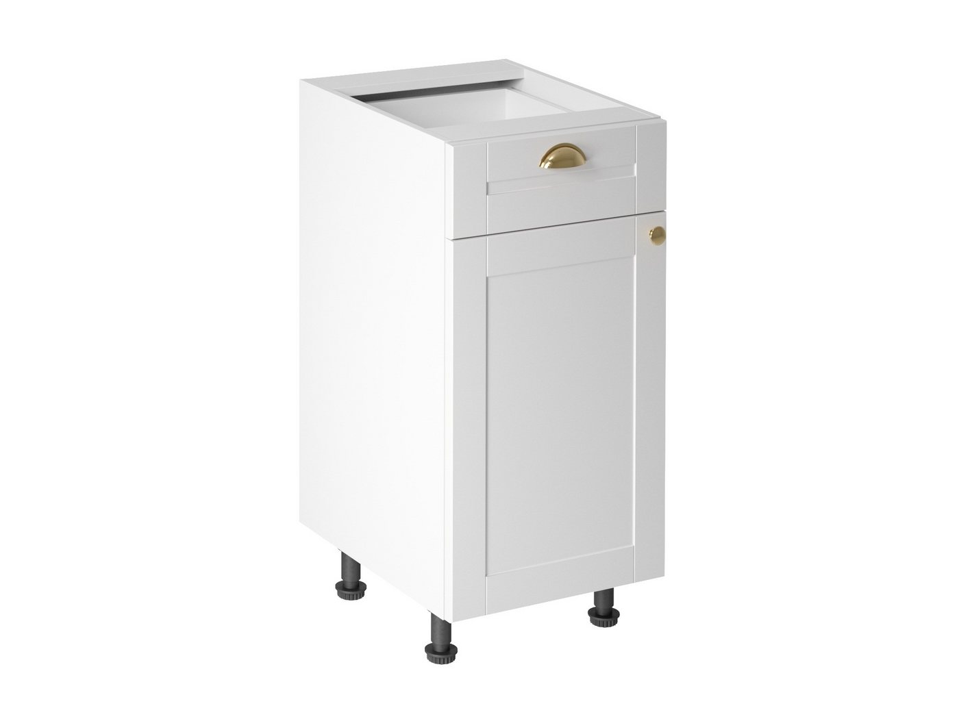 ROYAL24_MARKT Unterschrank - Platzsparende Stauraumwunder (Unterschrank, 1-St., Premium - Linea D40S1) Edle Stoffe - Schickes Design - Top Verarbeitung. von ROYAL24_MARKT