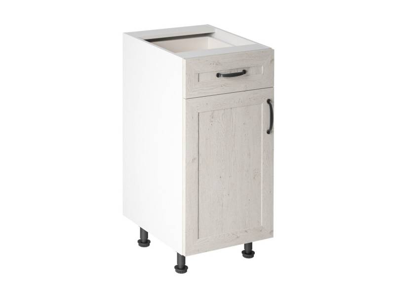 ROYAL24_MARKT Unterschrank - Praktisches Design mit Schublade und Tür (Küche Unterschrank, 1-St., Premium - Royal - D40S1-L) Luxuriös – Modern – Schlicht. von ROYAL24_MARKT