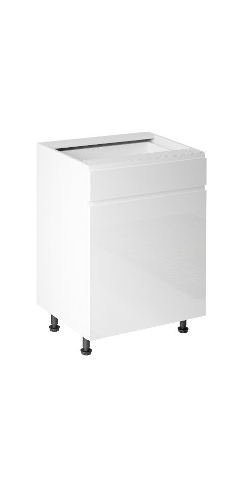 ROYAL24_MARKT Unterschrank - Praktisches und unverwechselbares Design für Ihre Küche (Unterschrank, 1-St., Aspen - D60S1) Top Materialien - Zeitloser Stil - Beste Verarbeitung. von ROYAL24_MARKT