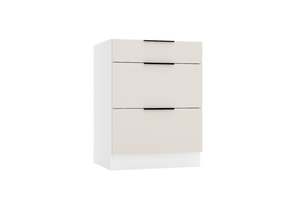 ROYAL24_MARKT Unterschrank - SONJA - Praktischer Stauraum für den Alltag (Küchen Unterschrank, 1-St., Premium - Sonja D60S3) Top Materialien - Zeitloser Stil - Beste Verarbeitung von ROYAL24_MARKT