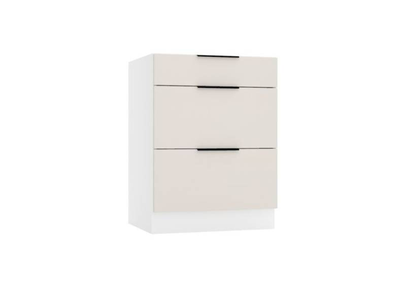 ROYAL24_MARKT Unterschrank - SONJA - Praktischer Stauraum für den Alltag (Küchen Unterschrank, 1-St., Premium - Sonja D60S3) Top Materialien - Zeitloser Stil - Beste Verarbeitung von ROYAL24_MARKT