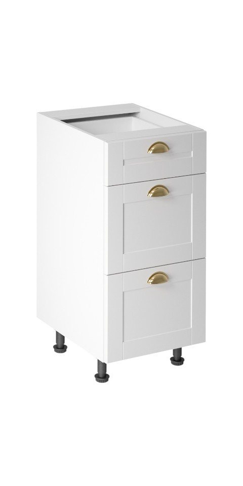 ROYAL24_MARKT Unterschrank - Setzen Sie Akzente in Ihrer Küchengestaltung (Unterschrank, 1-St., Linea D40S3) Edles Design - Top Material - Hochwertig. von ROYAL24_MARKT