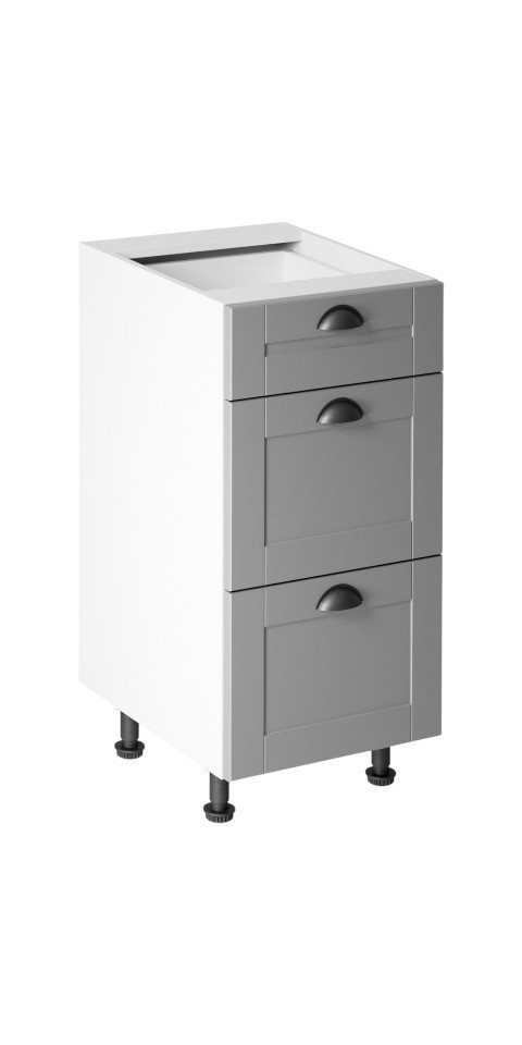 ROYAL24_MARKT Unterschrank - Setzen Sie Akzente in Ihrer Küchengestaltung (Unterschrank, 1-St., Linea D40S3) Edles Design - Top Material - Hochwertig. von ROYAL24_MARKT