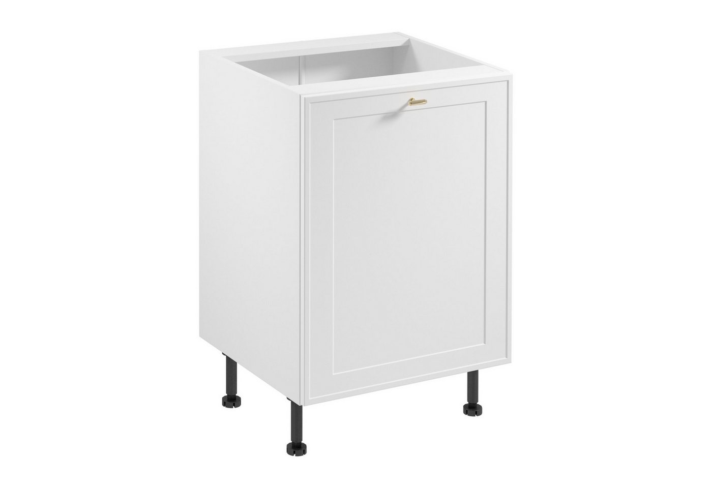 ROYAL24_MARKT Unterschrank - Sorento Weiß - Langlebig und robust. (Küche Unterschrank, 1-St., Premium - Sorento Weiß - D60ZS AX) Hochwertig - Modern - Exklusiv von ROYAL24_MARKT