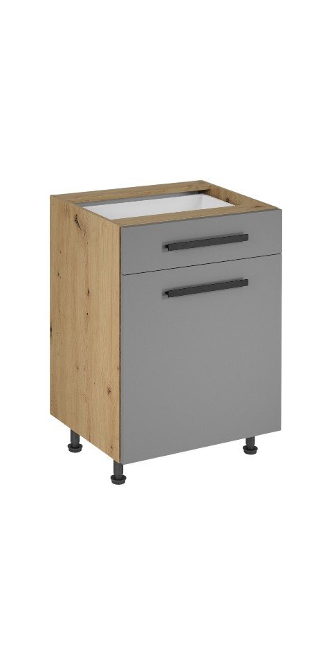 ROYAL24_MARKT Unterschrank - Vielseitiger Unterschrank für Ihre Küche (Unterschrank, 1-St., Langen -D60S1) Edle Materialien - Stilvolles Design - Hohe Qualität. von ROYAL24_MARKT