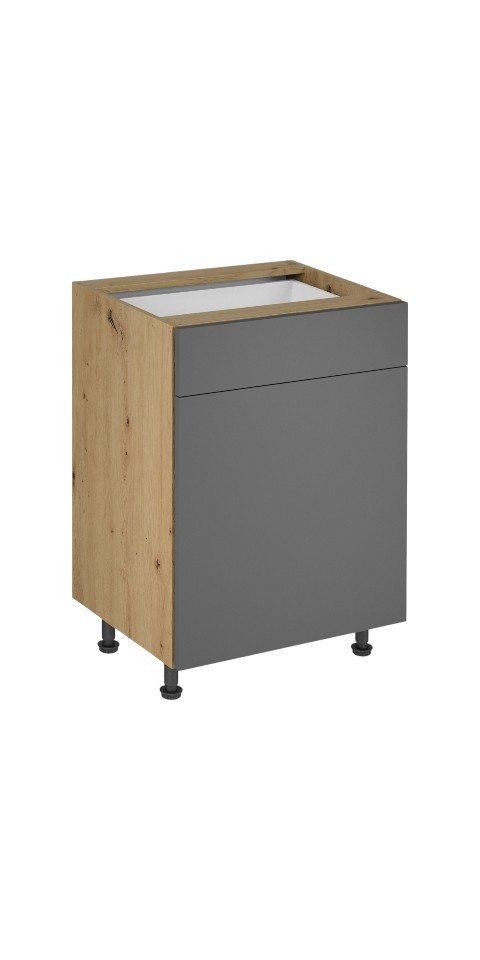 ROYAL24_MARKT Unterschrank - Vielseitiger Unterschrank für Ihre Küche (Unterschrank, 1-St., Langen -D60S1) Edle Materialien - Stilvolles Design - Hohe Qualität. von ROYAL24_MARKT