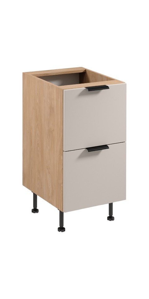ROYAL24_MARKT Unterschrank - elegantes Design für eine aufgeräumte Küche (Unterschrank, 1-St., Sorento Beige Sonoma Eiche D45S2 AX) Top Stoffe - Exklusiv - Hochwertig. von ROYAL24_MARKT