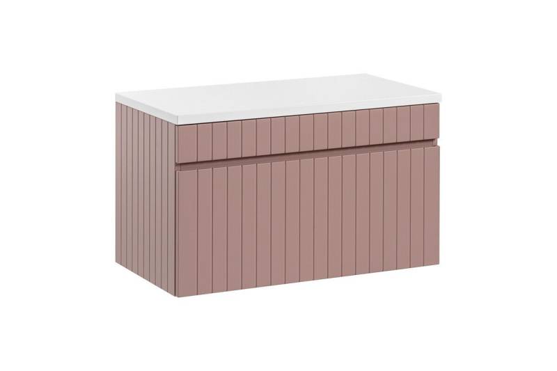 ROYAL24_MARKT Waschbeckenunterschrank - Iconic Rose I - 80 cm Waschbeckenunterschrank (Waschbeckenunterschrank, 2-St., Premium - Iconic Rose I) Modern – Fein – Exzellent von ROYAL24_MARKT