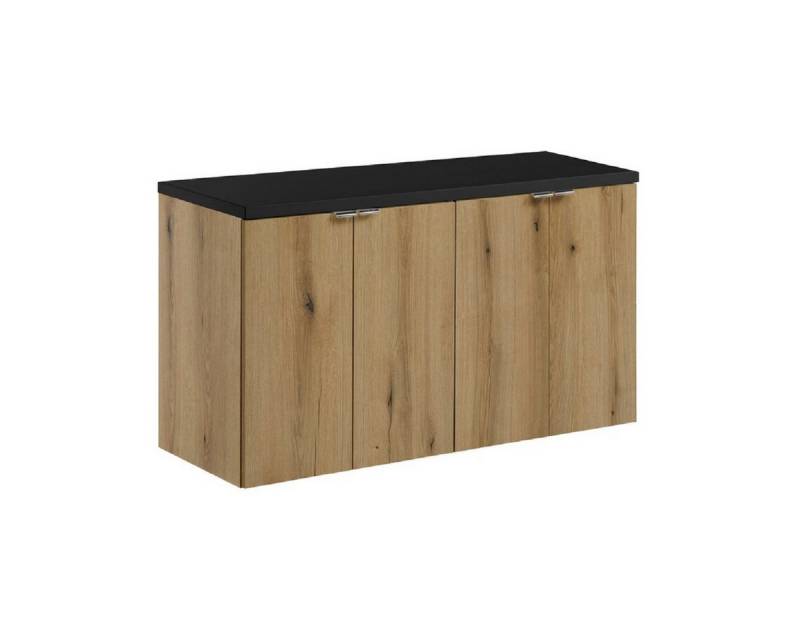 ROYAL24_MARKT Waschbeckenunterschrank - Nova Oak N - Mit Erhältlich in 3 Arbeitsplattenfarben 100 cm (Waschbeckenunterschrank, 3-St., Premium - Nova Oak N) Beste – Elegant – Perfekt. von ROYAL24_MARKT