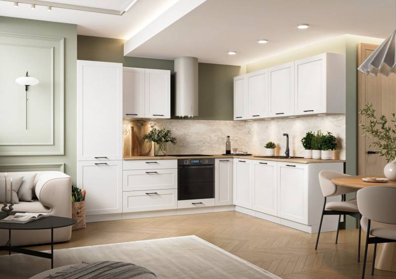 ROYAL24_MARKT Winkelküche - K150-G 230 x 210 cm - ADELE (L) Hochwertige Küchen Inspiration, (Winkelküche), Hochwertig - Modern - Exklusiv von ROYAL24_MARKT