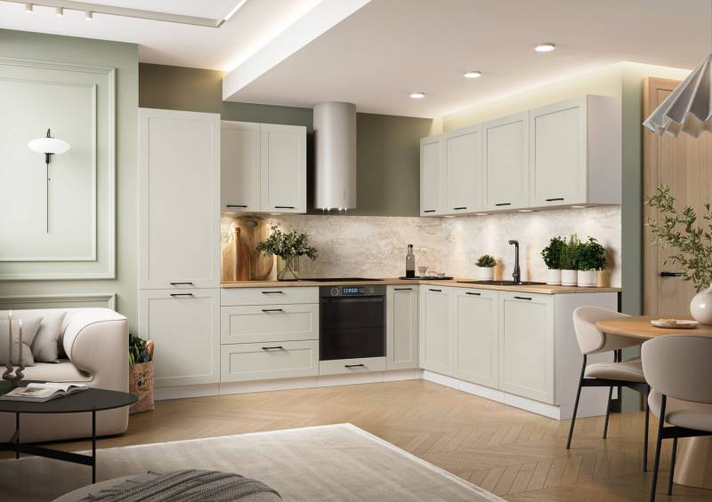 ROYAL24_MARKT Winkelküche - K150-G 230 x 210 cm - ADELE (L) Hochwertige Küchen Inspiration, (Winkelküche), Hochwertig - Modern - Exklusiv von ROYAL24_MARKT