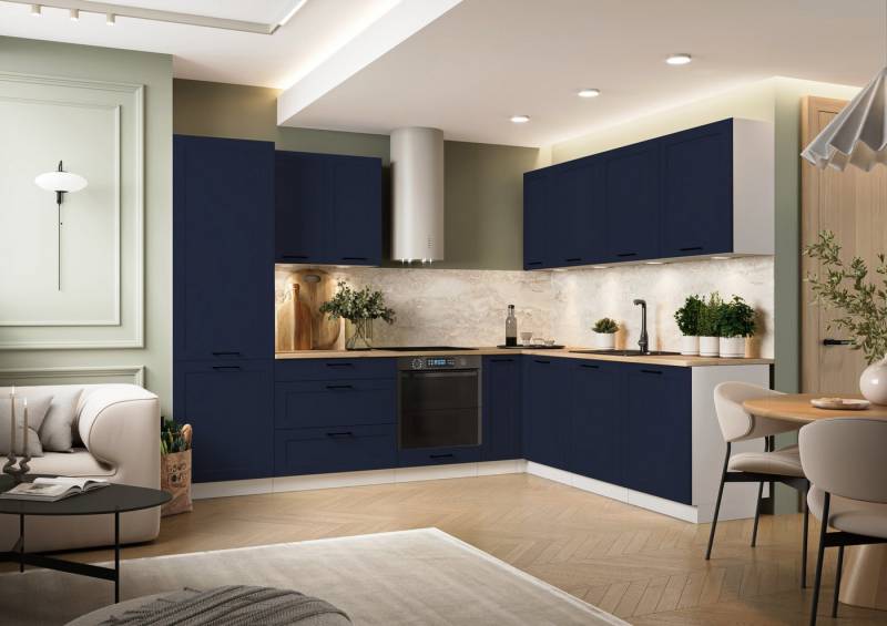 ROYAL24_MARKT Winkelküche - K150-G 230 x 210 cm - ADELE (L) Hochwertige Küchen Inspiration, (Winkelküche), Hochwertig - Modern - Exklusiv von ROYAL24_MARKT