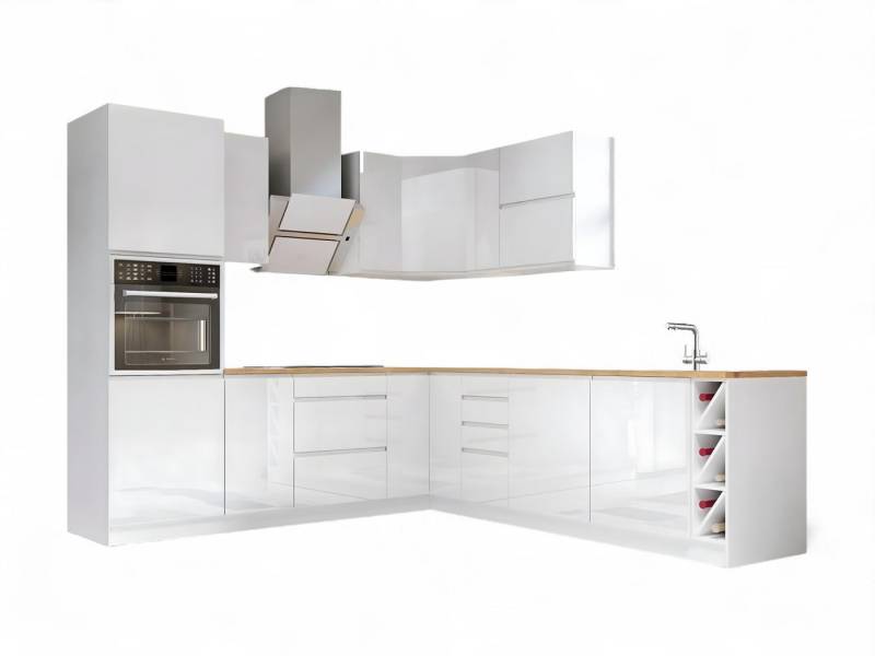 ROYAL24_MARKT Winkelküche K67-G250 L - Aspen - Praktische Lösungen für eine elegante Küche, (Komplett Set), Premium - Modern - Exzellent. von ROYAL24_MARKT